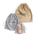 Custom Satin Drawstring Backpack with Logo Dust Bag for Handbags Personalization Storage Bag Gift Bags Wedding Packaging