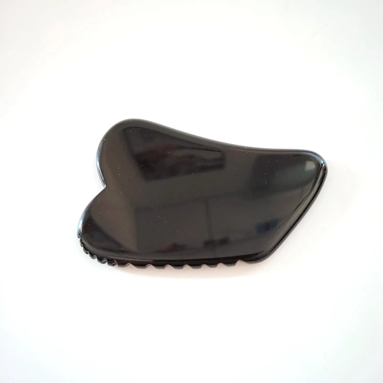2026 Factory Wholesale Price Natural Stone Scraper Chinese Gua Sha Tools Black Obsidian Jade Guasha Board