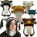 Wholesale Winter Cute Star Fox Cat Ear Ear Flap Adults Warm Handmade Crochet Striped Knitted Beanie Hats
