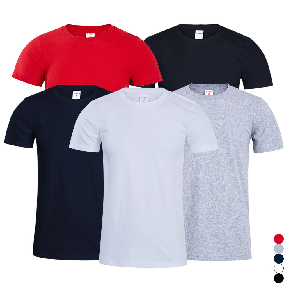 AI-MICH Clothing Manufacturers Custom Sublimation T Shirt Blank Puff Screen Print Tee Sundry Graphic Sublimation T-Shirts