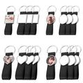 Hot Sales DIY Digital Printing PU Leather Keychains Blank Sublimation Metal Keychain Gift Made of Aluminum