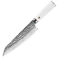 8 Inch Carbon Steel Damascus Chef Knife White ABS Handle Japanese Gyuto Eco-Friendly Kitchen Knife Professional Kiritsuke Knife