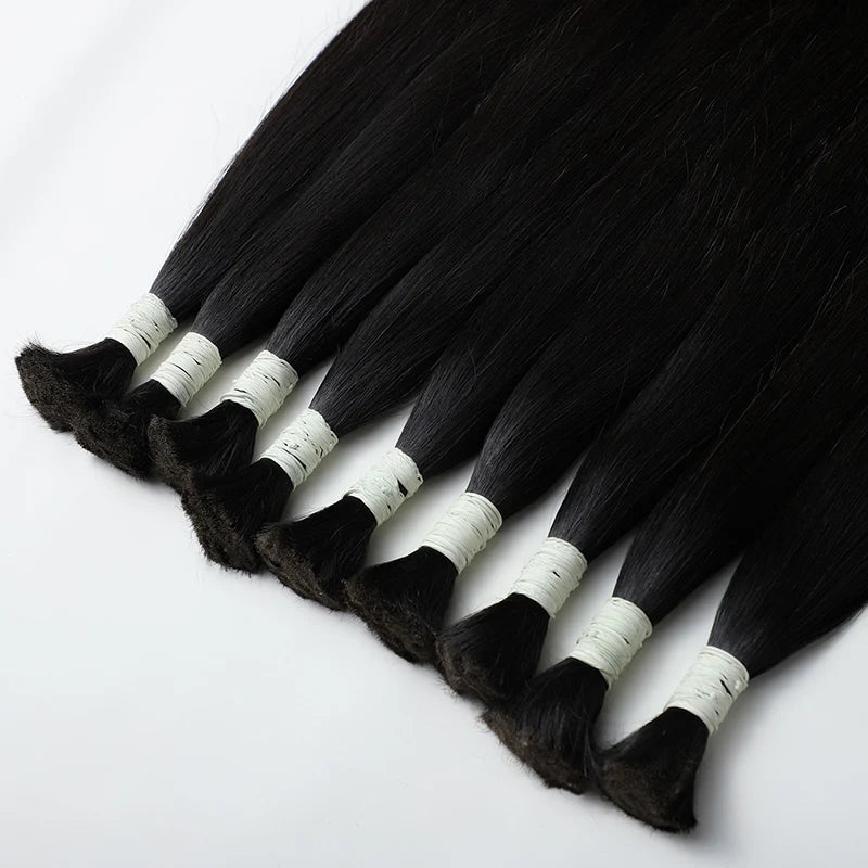 Wholesale Products Sale Double Drawn Remy 100% Human Hair Bundles Bulk 12a Cuticle Aglined Raw Natural Hair for Hair Extensions