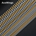 SC004 4mm 5mm 6mm 7mm 8mm 9mm Stainless Steel Cuban Chain Hip Hop Chain Necklace for Men