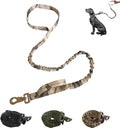 Double Handle Retractable Tactical Pet Dog Leash Training Bungee Adjustable Dog Leash