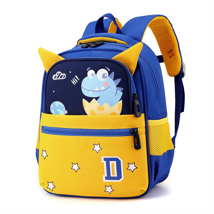 Wholesale 3d Black Small Colorful Fun Female Character Primary Multifunctional Oxford Backpack for Children