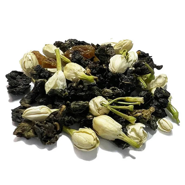 Wholesales Chinese Natural Dried Fruit Tea White Grape Jasmine Oolong Tea Popular Fruit Beverage Drink OEM Order MegaBDM