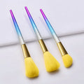 Hot Sale Wholesale Customized logo Popular Colorful Gradient Handle Eye Makeup Brush 3/6/8pcs Makeup Brush Set