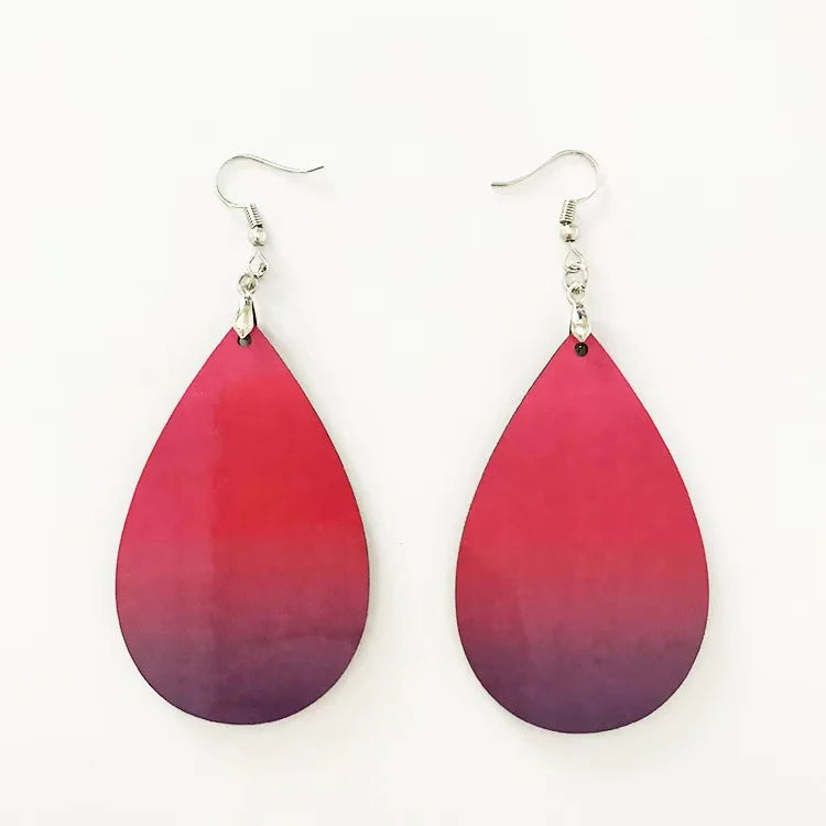 Decor Water Drop Shape Sublimation Blank Earrings for Mom Gifts/Wedding/Party/Christmas