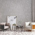 3D Floral Background Vertical Strip Non-Woven Wallpaper for Sofa Rustic Style Waterproof and Fireproof