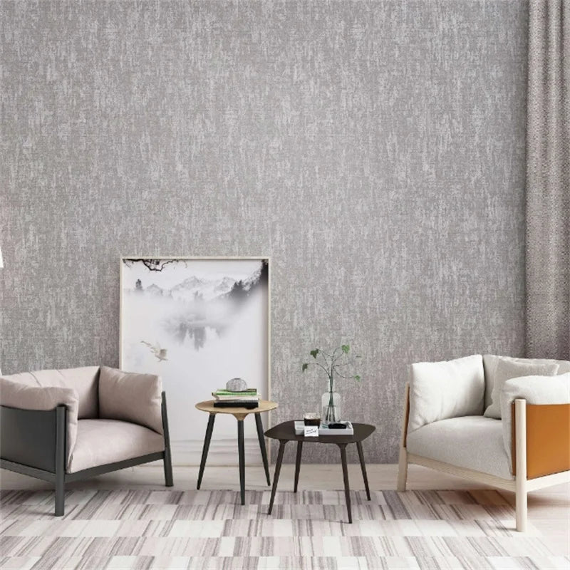3D Floral Background Vertical Strip Non-Woven Wallpaper for Sofa Rustic Style Waterproof and Fireproof