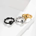 Motorcycle Rider Gift Stainless Steel Skull  Men Women Ring Street Style Signet Ring Classic Jewellery Accessories Wholesale