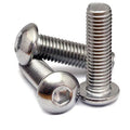 China DIN Stainless Steel Hex Socket Button Head Cap Screws Bolts Plain Finish