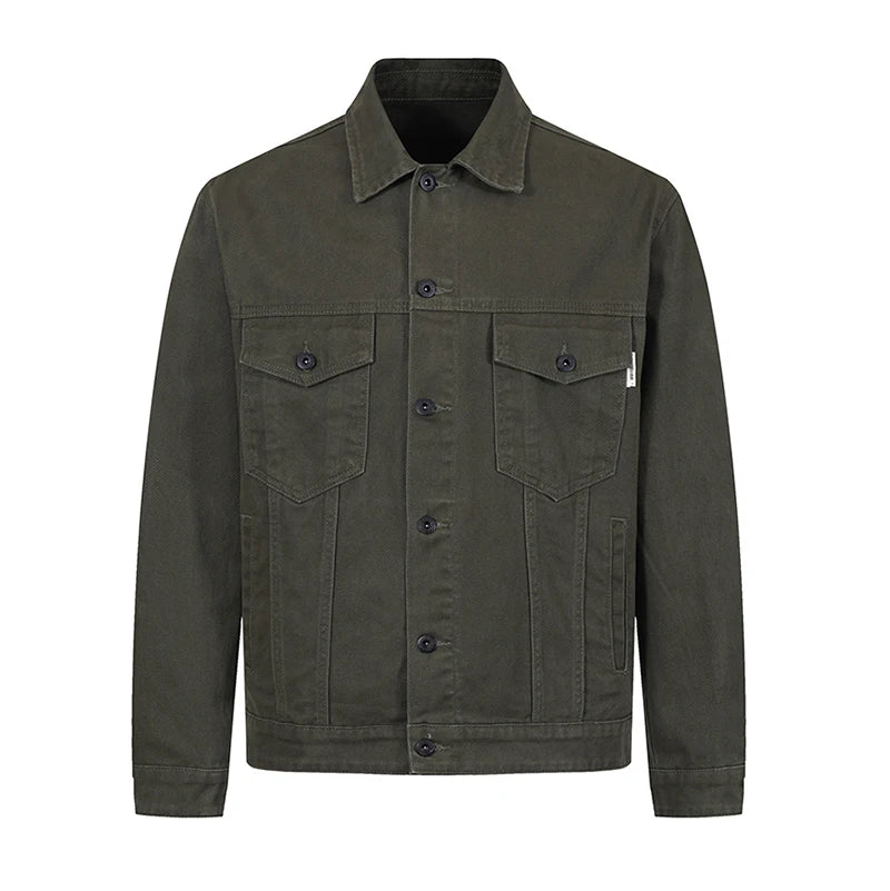 WJ-038 Funky Design University Jackets Custom Oversized Denim Jacket Streetwear Winter Coat Mutil-color Jean Jackets Men