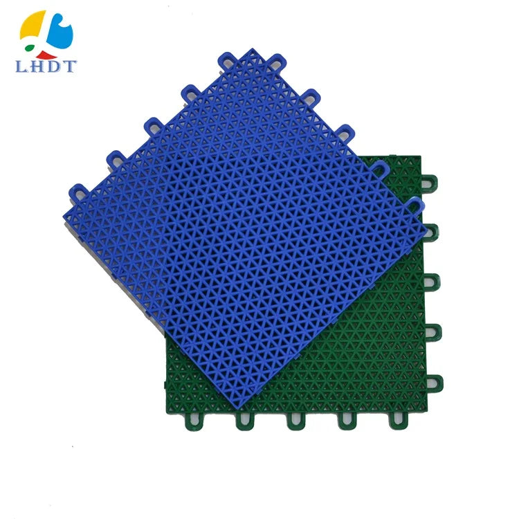 Portable Green Outdoor Sports Court Floor Interlocking Synthetic PP Basketball Court Surface Carpet for Soccer & Gym