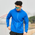 Men's Windbreaker Hoodies Running Workout Casual Pure Color Sport Lightweight Jacket