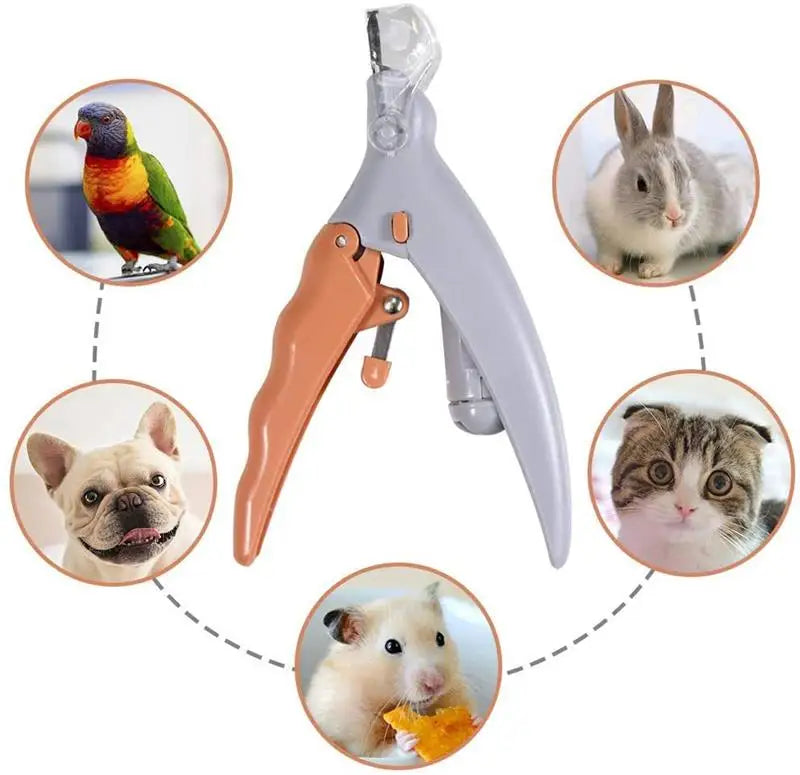 LED Light Cats Dogs Pet Nail Clippers With Splash Cover Factory Wholesale Professional Pet Nail Clipper