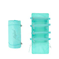 Fashionable Portable Nylon Folding Makeup Bag Multifunctional Waterproof Cosmetic for Toiletry Organizer Cover Closure Travel