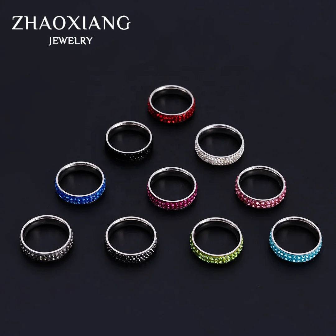 Factory Directly Statement Rings for Women CZ Crystal Jewelry Engagement Anniversary Gifts Female Cheap Price