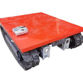 1ton Holding Weight Undercarriage Track Rubber Crawler Loading 100KGS/800KG Robot Platform Rubber Tracked Chassis Undercarriage