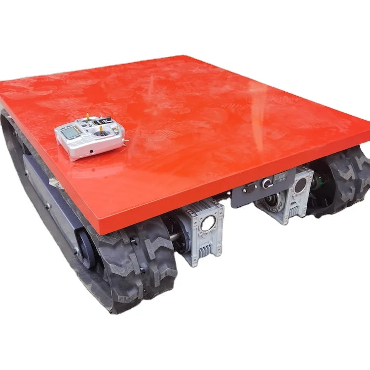 1ton Holding Weight Undercarriage Track Rubber Crawler Loading 100KGS/800KG Robot Platform Rubber Tracked Chassis Undercarriage