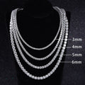 Starsgem Moissanite Diamond Setting Very Shining 3mm 4mm 5mm 6mm Moissanite Tennis Necklace for Gift
