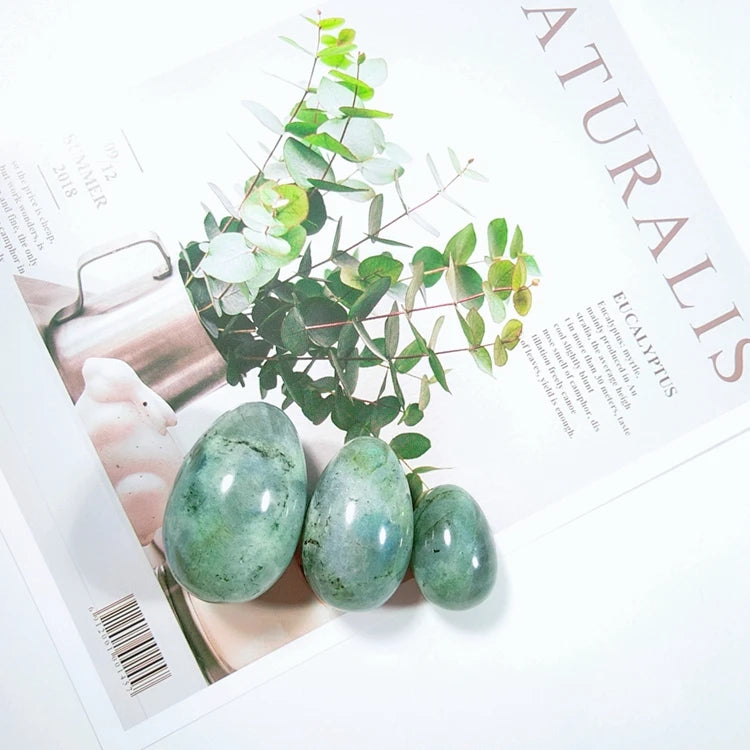 Huiying Vaginal Massager Carved Kegel Labradorite Stone Gemstone Eggs Natural Drilled Jade Eggs Set Stone Crafts