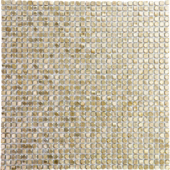 Gold Metal Mosaic Wall Background Aluminum Composite Mosaic