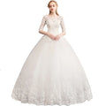 S0392T 2026 Hot Selling Luxurious Long-Tail Wedding Dress Ice Blue Bride's Main Yarn Lace Pattern Decoration Royal Bohemian