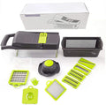 Factory Direct Sales One 9 in 1 Leafy Multi-function Nicer in Chopper Basket Wash Garlic Coriander Vegetable Cutter