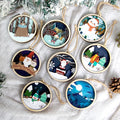 Wholesale Laser Cut Wooden Christmas Ornaments New Animal Carving Hanging Decorations for Christmas Tree and Home Decor