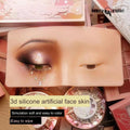 Beauty Planet 5d Eye Mannequin Pad Silicone Practice Eye Permanent Make up Skin Eyebrow Eye Makeup Face Practice with Box