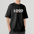 High Quality 100% Cotton 300GSM Oversized Black T-Shirt for Men O-Neck Short Sleeve Custom Logo Plain Blank T Shirt for Men