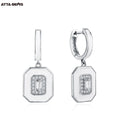 Fine Jewelry Moissanite Gemstones Round Brilliant Cut Moissanite VVS Earrings Ring 925 Sterling Silver High Quality Gift