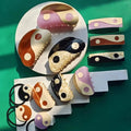 2022 New Multicolor Yin Yang Tai Chi Semicircle Acetate Hair Claw Hair Clip Hairpin for Women Headwear Accessories Wholesale