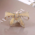 Temperamental Bow Knot Hair Accessories Girl and Women Starfish Side Clip for Girls Crystal Rhinestone Pearl Sweetly Barrettes
