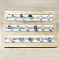 Natural Moonstone Aquamarine Healing Crystal Gold Plated 925 Sterling Silver Fine Jewelry Crystal Rings for Women