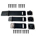 Modern Zinc Alloy Door Gate Hasp Latch Lock Durable 6-Inch Safety Clasp Extra Thick Construction Easy Door/Window/Hotel