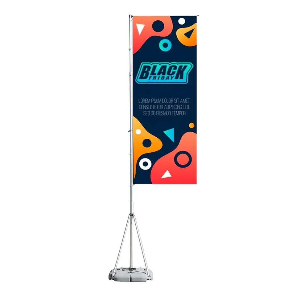 China Factory Eco Friendly Suction Cup Teardrop Flag Flag Beach Flag Thermal Transfer Printing