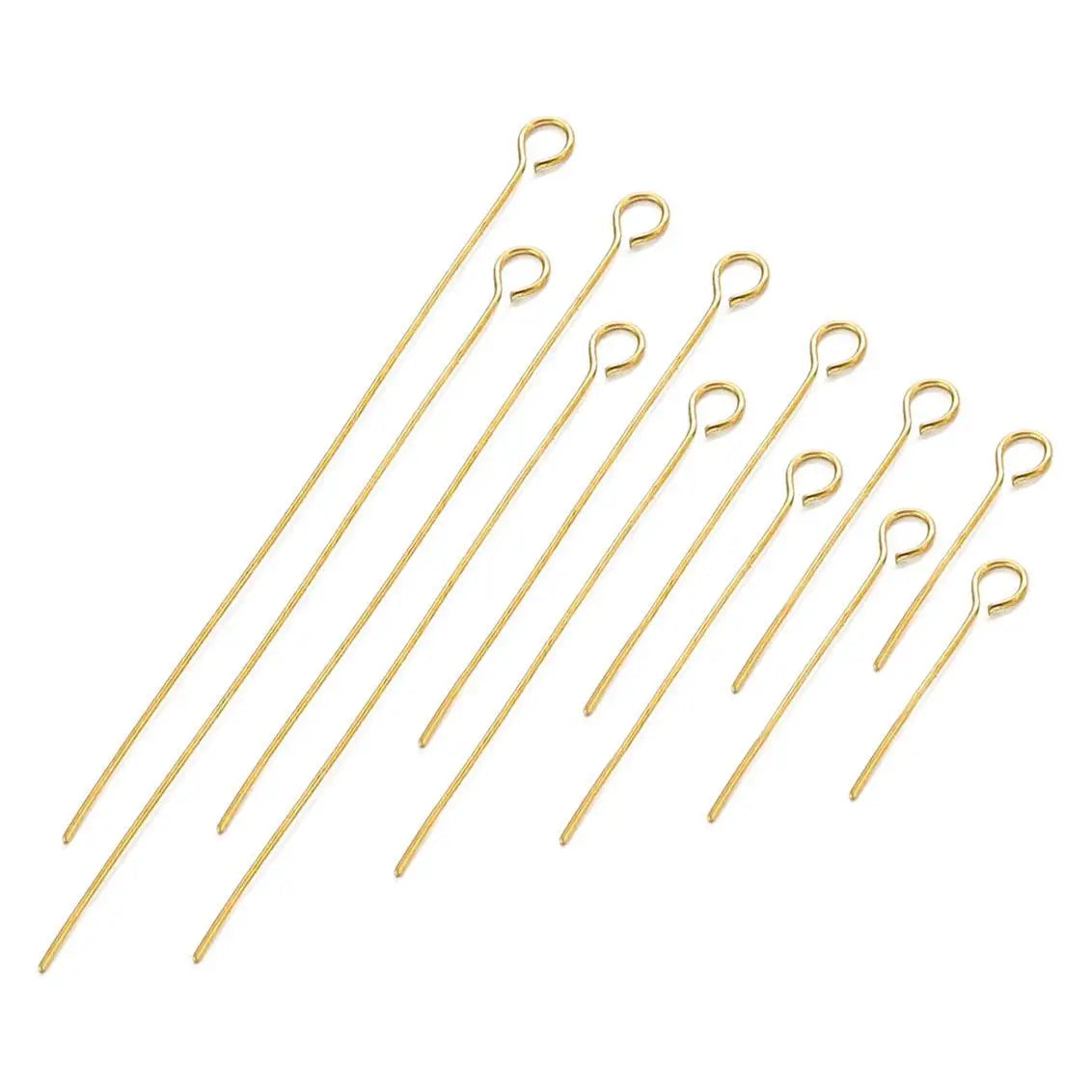 Stainless Steel 9 Character Needle Pins Connecting Beads DIY Necklace Earrings Pearl Pendant Beaded Needle Wholesale