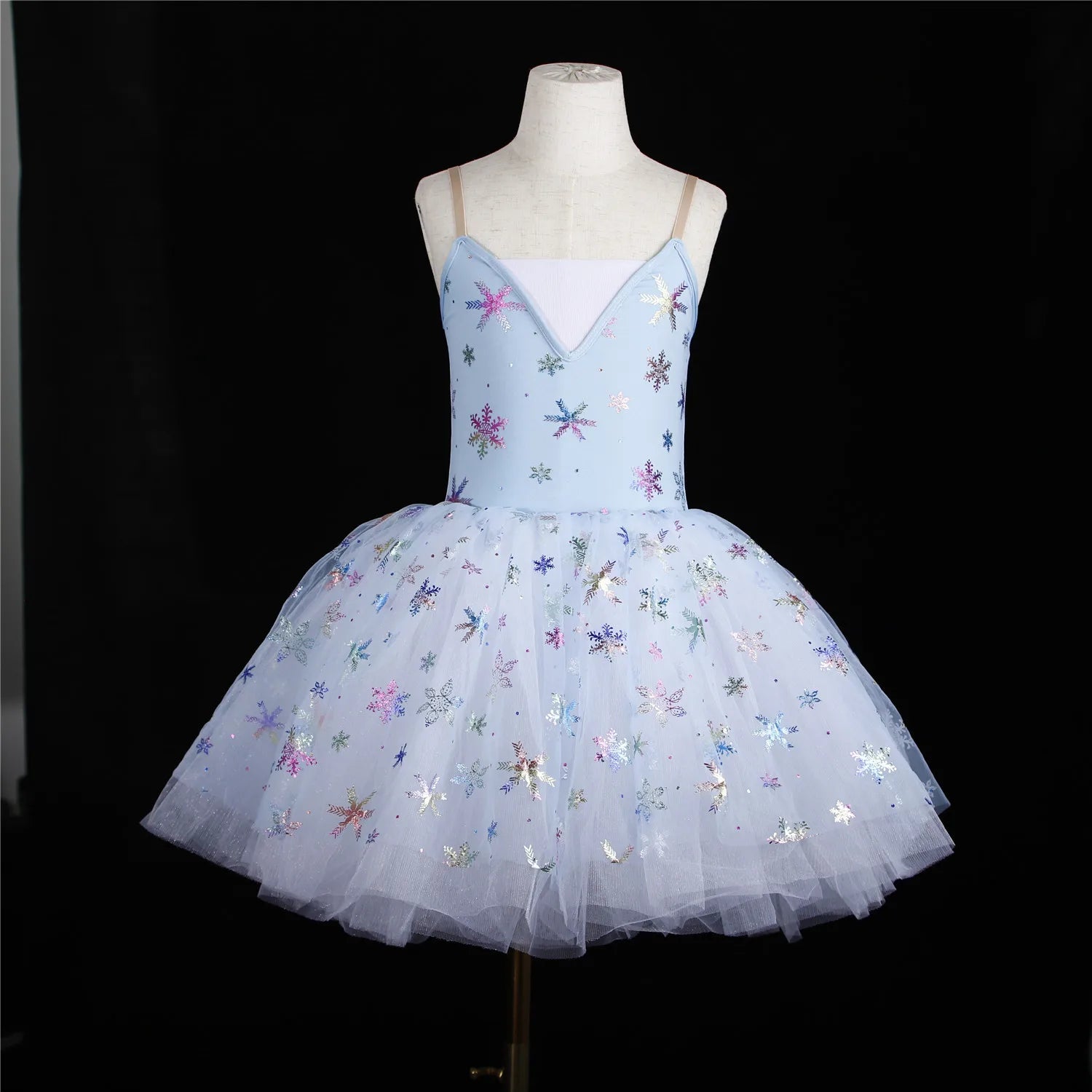 Wholesale Sequins Children's Gauze Peng New Ballet Skirt Dance Drama Dress