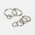 O Rings Snap Clip Hooks Zinc Alloy Electroplated Metal Split Rings Small Clamp Keyring Buckle Silver/Black/Gold for Bag Purse