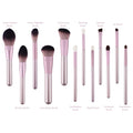 High Quality 12 PCS Rose Custom LOGO Private Label Make up Brush Set Wooden Eco Best Sale Professional Makeup Brushes Set