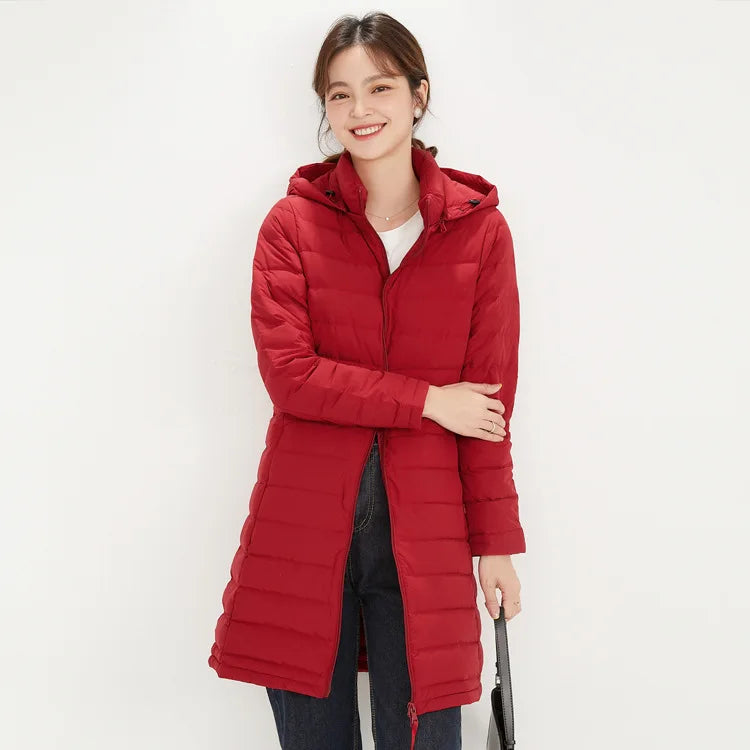 Wholesale Plus Size Lightweight Winter Down Jacket Slim Fit Women's Jacket Long Winter Down Jacket