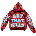 Customizable Men's Boxy Hoodies Streetwear Cotton Blank Distressed Embroidered Hoodie Stone Acid Sun Fade Wash Affixed Cloth