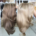 Hot Sale Virgin Full Cuticle Aligned Wigs with Real European Human Hair for Sale China Silk Top Wigs