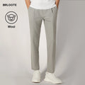 BRLOOTE Custom Men's Straight Casual Pants Breathable Lightweight Zipper Fly Mid Waist Elastic Comfortable Business Casual