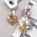 INS Korean Style 5cm New Butterfly Hair Clips Claw Hair Accessories Jaw Acrylic Acetate Large Mini Rectangle Hair Claw Clip