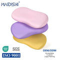 WJ-2040 Memory Foam Contour Cervical Pillow for Neck & Shoulder Pain Relief Airplane Camping & Hotel Use Removable & Washable