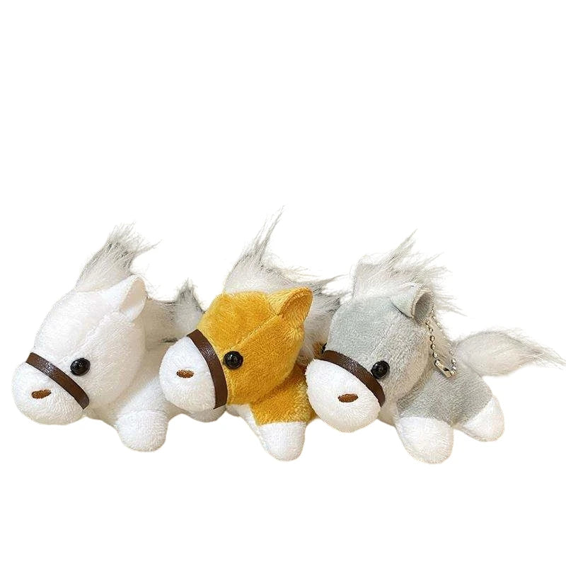 Kawaii Soft Stuffed Animal Wholesale Plush Horse Toys Mini Horse Keychain Promotional Cute Plush Horse Keychains Toys for Kids